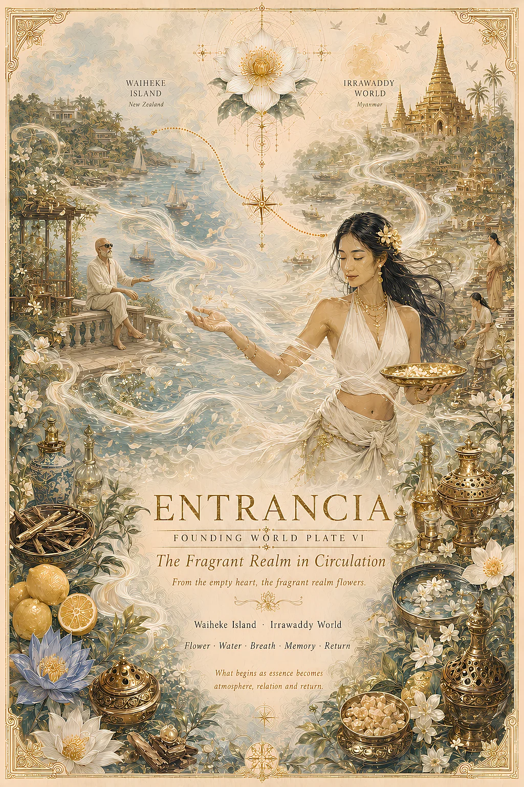 Entrancia Founding Plate VI antique artwork